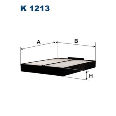 FILTR, VENTILACIÓN PRZESTRZENI PASAZERSKIEJ FILTRON K 1213  