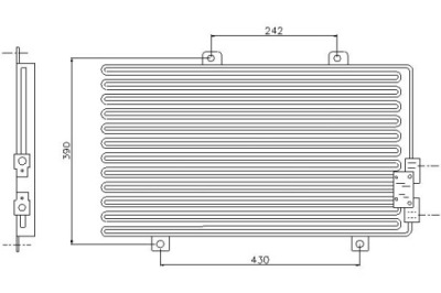 Nissens 94208 конденсатор, кондиціонер фото №1