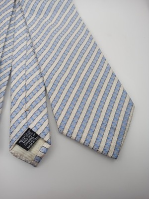 Feraud niebieski jedwabny krawat w paski
