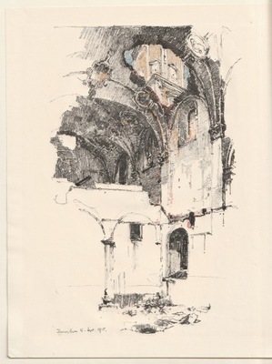 JAROSŁAW. Wnętrze klasztoru -Kasimir Luigi 1915