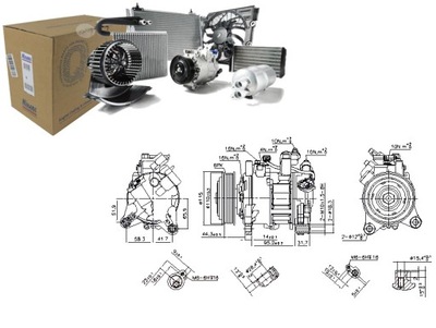 Компрессор кондиционера bmw 1 f20 1 f21 2 f22 f87 2 f23 3 f30 f80 3 фото №1