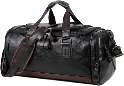 Męska torba podróżna PU Leather Vintage sportowa OCCIENTEC 20L