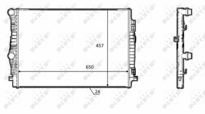 RADUADOR SISTEMA DE REFRIGERACIÓN DEL MOTOR 58392  