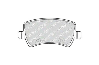 Delphi тормозные колодки тормозные volvo s60 ii s80 ii v60 i фото №1