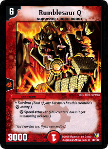 *DM-06 DUEL MASTERS - RUMBLESAUR Q - !!!