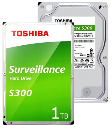 Dysk HDD 1TB 1000Gb do Monitoringu Toshiba S300 1T