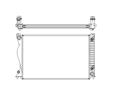 РАДИАТОР ВОДЫ AUDI A6 04-