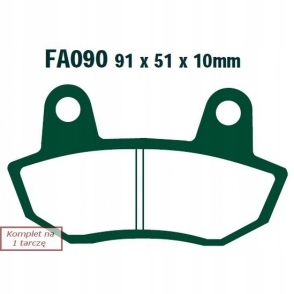 КОЛОДКИ ТОРМОЗНЫЕ EBC FA090V