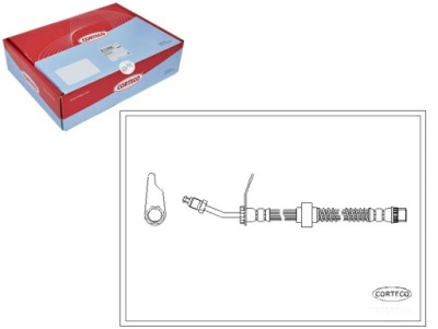 Corteco шланг гальмівний opel movano combi 2.2 dt фото №1