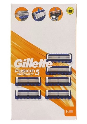 Wkład do maszynki Gillette FUSION5 SPORT 6 szt