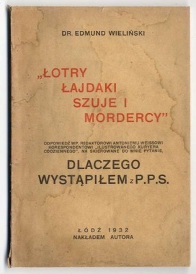 Wieliński Łotry, łajdaki, szuje i mordercy 1932
