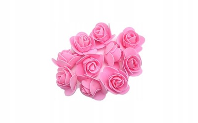 Kwiaty Różyczki piankowe Róże 500 szt - Różowe