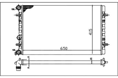 Радиатор vw golf iv 97-03 octavia depo фото №1