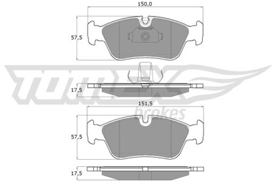 ZAPATAS HAM.BMW 3 E46  