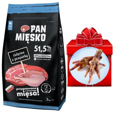 Pan miesko JUNIOR cielęcina z przepiórką L 3 kg