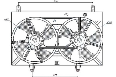 NIS85615 ВЕНТИЛЯТОР РАДИАТОРА (Z КОРПУСОМ)