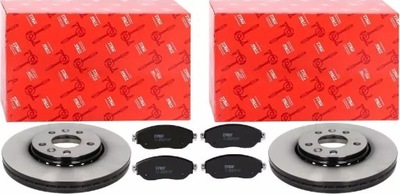 Trw гальмівні диски+ гальмівні колодки перед opel vivaro b renault trafic 296mm фото №1