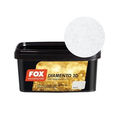 FOX Farba dekoracyjna DIAMENTO 3D White 1L