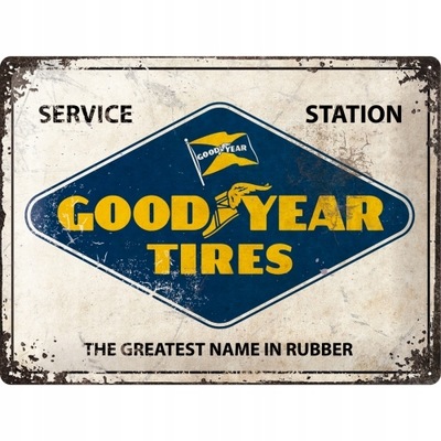 PLACA SZYLD GOODYEAR TIRES REGALO PLACA 30X40  