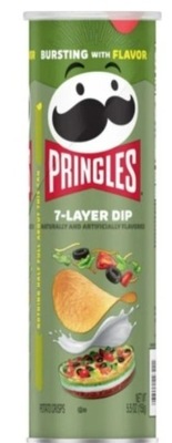 1x 158g PRINGLES 7-Layer Dip chipsy USA