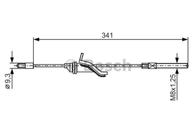 1987482188 ТРОС ТОРМОЗА РУЧНИКА BOSCH BOSCH 1 987 482 188 CIĘGŁO,