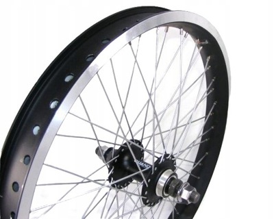 KOŁO 20" TYŁ ALU BMX 48-OTW CZARNE M14