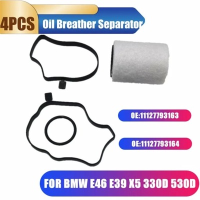 CRANK CASE OIL BREATHER СЕПАРАТОР FILTER FOR BMW E46 E39 X5 330D 530~84454