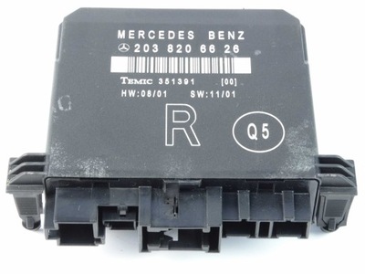 MERCEDES C CLASS W203 MODULE DOOR RIGHT REAR A2038206626  