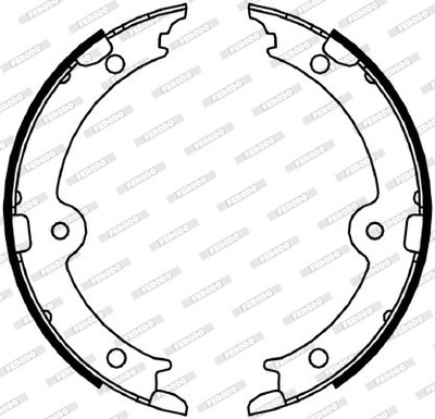 BRAKE SHOES BRAKE FERODO FSB4066  