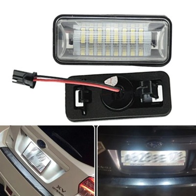 LÁMPARA DIOPARA LUMINOSO LED NUMERU REJESTRACYJNEGO PARA SUBARU FORESTER IMPREZA LEGACY BRZ WRX  