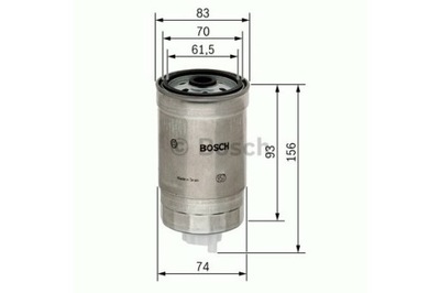 BOSCH 1.457.434.106 ФИЛЬТР ТОПЛИВА