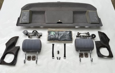 Полиця задня mercedes w124 складний підголівники комплект набір фото №1