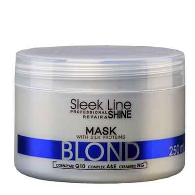 Stapiz Sleek Line Blond Mask maska z jedwabiem do włosów blond zapewniająca