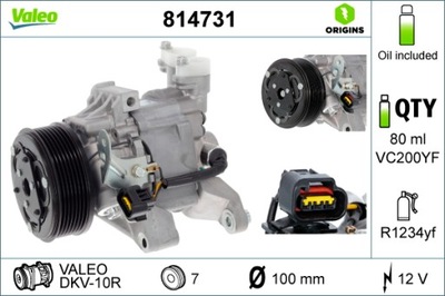 VALEO 814731 КОМПРЕССОР, КОНДИЦИОНЕР