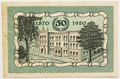 Notgeld Paczków Patschkau Śląsk 50 pfennig fenigów 1921 rok