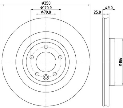 HELLA PAGID DISCO DE FRENADO 8DD 355 123-091  