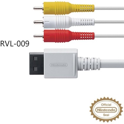 NINTENDO Wii WII U kabel AV RVL-009 oryginalny