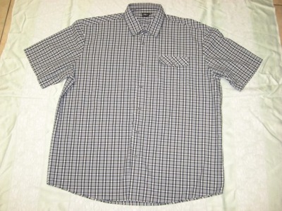 Koszula kratka Crane krótki rękaw XL 56 kieszonka