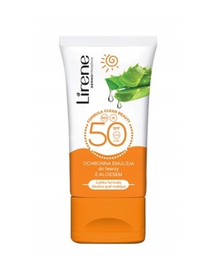 LIRENE SUN EMULSJA DO TWARZY ALOES SPF50 50ml