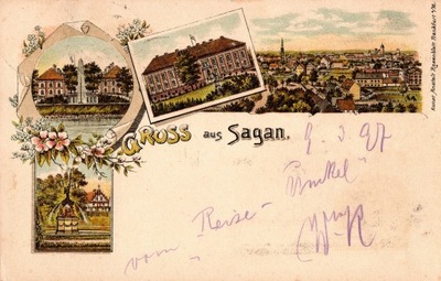 Żagań Gruss aus Sagan / 1897 r.