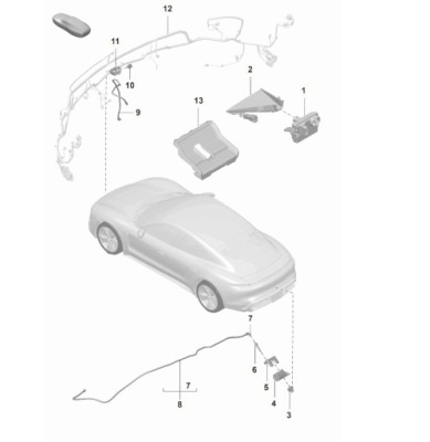 Камера заднего вида porsche/audi 95898054600 фото №1