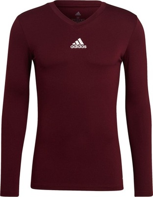 KOSZULKA TERMOAKTYWNA MĘSKA ADIDAS TEAM BASE TEE BORDOWA GN7503 r L