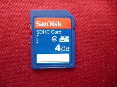 Karta pamięci SDHC SanDisk 4 GB klasa 4