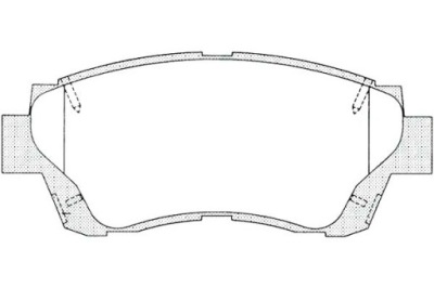 Lpr комплект тормозных колодок ham. перед toyota camry, celic фото №1
