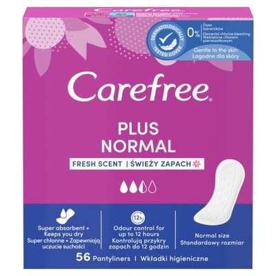 Carefree Plus Normal Wkładki higieniczne świeży za