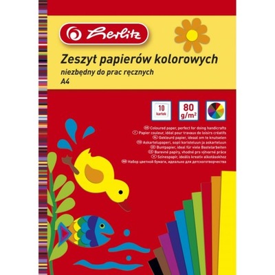 Zeszyt A4 wycinanki kolorowe HERLITZ 9560921