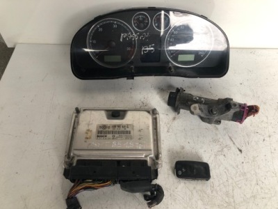 Блок керування набір стартовий volkswagen passat b5 1.9 tdi 0281010944 фото №1