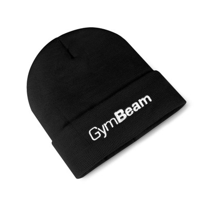 CZAPKA ZIMOWA BEANIE CZARNA UNISEX LOGO GymBeam