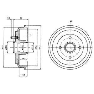 BEBNY DE FRENADO DELPHI BF487  