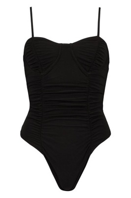 BOOHOO DLA NISKICH KOBIET CZARNE BODY 36 YIF